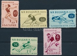 ** 1958 Balkáni Sportverseny Sor Mi 1088-1092 - Autres & Non Classés