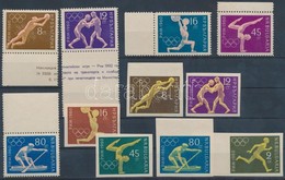 ** 1960 Nyári Olimpia Fogazott és Vágott Sor Mi 1172-1176, 1178-1183 - Andere & Zonder Classificatie