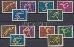 ** 1960 Nyári Olimpia Fogazott és Vágott Sor Mi 1172-1183 - Sonstige & Ohne Zuordnung