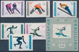 ** 1964 Innsbruck-i Olimpia Sor + Blokk Mi 1426-1431 + 12 - Autres & Non Classés