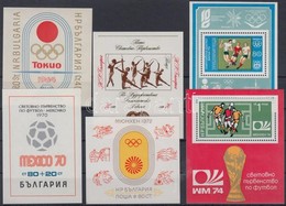 ** 1964-1974 Sport Motívum, 6 Db Blokk - Other & Unclassified