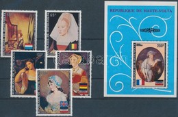 ** 1973 EUROPAFRIQUE Európai-afrikai Gazdasági Szervezet: Festmények Sor Mi 434-438 + Blokk Mi 12 - Other & Unclassified