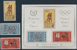 ** 1964 Nyári Olimpia Sor Mi 237-239 + Blokk Mi 2 - Other & Unclassified