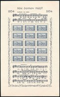 ** 1934 2Kc Himnusz Blokk Eredeti Borítóban  Vizsgálójellel, Apró Hibák / Mi. 331x Souvenir Sheet In Original Folder, Si - Altri & Non Classificati