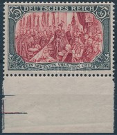 ** 1902 Mi 81 Aa ívszéli/margin Piece (Mi EUR 800,-) Certificate: Briefmarkenprüfstelle Basel, Signed: Bühler - Altri & Non Classificati