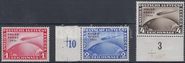 ** 1931 Zeppelin Polarfahrt Mi 456-458 (Mi EUR 4.000.-) Tanúsítvány A 2M és 4M értékekhez / Certificate For Mi 457 Oechs - Andere & Zonder Classificatie