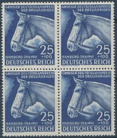 ** 1941 Lóverseny: Német Derby Négyestömb Mi 779 - Altri & Non Classificati