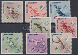 ** 1957 Nyári Olimpia, Melbourne Sor Mi 585 A-592 A + Blokksor Mi 7-8A - Other & Unclassified