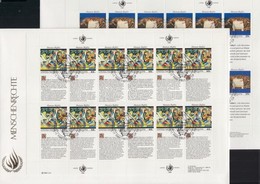 1989 Az Emberi Jogok Nyilatkozata (I.) Kisívsor Mi 595-596 FDC - Other & Unclassified