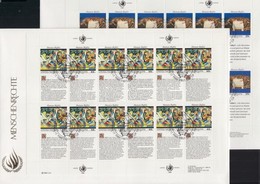 1989 Az Emberi Jogok Nyilatkozata (I.) Kisívsor Mi 595-596 FDC - Sonstige & Ohne Zuordnung