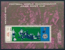 ** 1970 Futball Világbajnokság (VIII.) Blokk Mi 133 - Andere & Zonder Classificatie