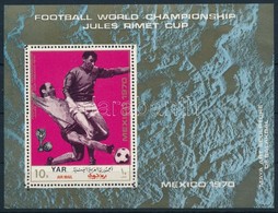 ** 1970 Futball Világbajnokság (VIII.) Blokk Mi 134 - Autres & Non Classés