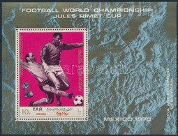 ** 1970 Futball Világbajnokság (VIII.) Blokk Mi 134 - Andere & Zonder Classificatie