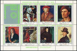 ** 1971 Müncheni Olimpia Kisív Mi 1328-1334 + Blokk 157 - Other & Unclassified