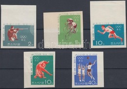(*) 1964 Nyári Olimpia Vágott Sor Mi 542-546 - Autres & Non Classés