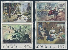 ** 1974 Festmény 4 érték Mi 1310, 1312-1314 (Mi 1311 Hiányzik / Missing) - Other & Unclassified