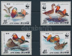 ** 1987 WWF Mandarin Kacsa Sor,
WWF Mandarin Duck Set
Mi 2865-2868 - Autres & Non Classés