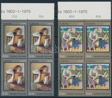 ** 1975 Europa CEPT: Festmények Sor Négyestömbökben,
Europe CEPT: Paintings Set Blocks Of 4
Mi 764-765 - Andere & Zonder Classificatie