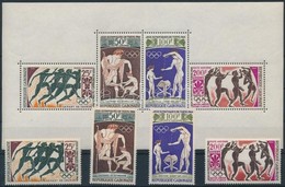 ** 1964 Tokiói Olimpia Sor Mi 203-206 + Blokk 2 - Other & Unclassified