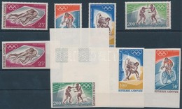 ** 1968 Nyári Olimpia Fogazott és Vágott Sor Mi 308-311 A, B - Sonstige & Ohne Zuordnung