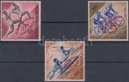 ** 1964 Nyári Olimpia, Tokió Sor Piros Felülnyomással Mi 239-241 A - Other & Unclassified