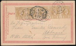 1896 Litho Képeslap Athénból Budapestre / Litho Postcard From Athens To Budapest - Other & Unclassified