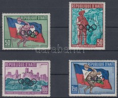 ** 1960 Téli Olimpia Sor Felülnyomással Mi 595-598 - Other & Unclassified