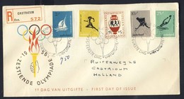 1956 Olimpia Sor Ajánlott FDC-n Mi 678-682 - Andere & Zonder Classificatie