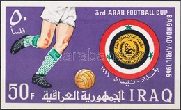 ** 1966 III. Arab Futball Bajnokság Vágott Blokk Mi 9 - Autres & Non Classés