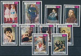 ** 1968 Festmény Sor Mi 594-603 + Blokksor Mi 133-134 - Andere & Zonder Classificatie