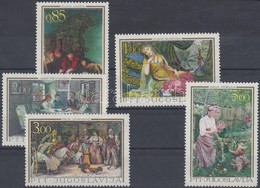 ** 1967 Jugoszláv Művészet Sor Mi 1257-1261 - Andere & Zonder Classificatie