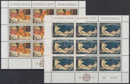 ** 1975 Európa: Festmények Kisívsor Mi 1598 I-1599 I - Andere & Zonder Classificatie