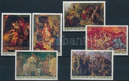 ** * 1976 Festmények Falcos Sor + Postatiszta Kisívsor Mi 1666-1671 - Autres & Non Classés