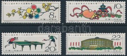 ** 1961 Asztalitenisz Sor Mi 591-594 - Other & Unclassified