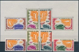 ** 1964 Tokiói Olimpia Sor Mi 52-55 + Blokk Mi 1 - Other & Unclassified