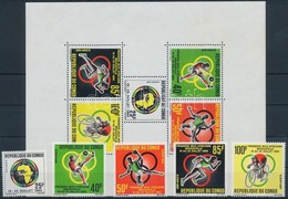 ** 1965 Afrikai Sportjátékok Sor Mi 76-80 + Blokk 3 - Andere & Zonder Classificatie