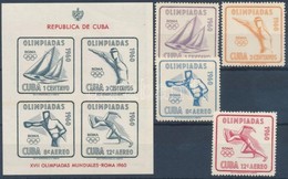 ** 1960 Nyári Olimpia Sor Mi 669-672 + Blokk Mi 18 - Other & Unclassified