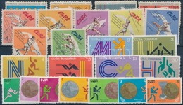 ** 1965-1973 24 Db Sport Bélyeg, Közte Teljes Sorok - Altri & Non Classificati