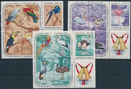 ** 1967 Karácsony, Madarak Sor Négysetömbökben,
Christmas, Birds Set In Blocks Of 4
Mi 1373-1387 - Other & Unclassified