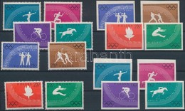 ** 1960 Olimpia Fogazott és Vágott Sor Mi 1166-1173 A+B - Altri & Non Classificati