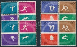 ** 1960 Olimpia Sor Négyestömbök 2x,
Olympics Set Im Blocks Of 4 2 X
Mi 1166 A - 1173 A - Autres & Non Classés