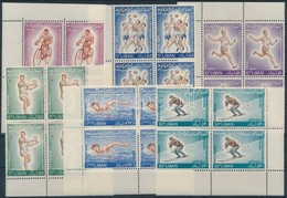 ** 1964 Sport Sor ívsarki Négyestömbökben Mi 833-838 A - Autres & Non Classés