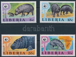 ** 1984 WWF Törpe Víziló Sor,
WWF Pygmy Hippo Set
Mi 1318-1318 - Autres & Non Classés