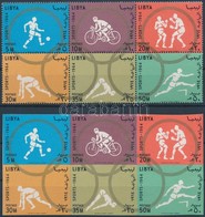 ** 1964 Tokiói Nyári Olimpia Fogazott és Vágott Hatostömb Mi 160-165 AB - Altri & Non Classificati