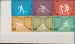 ** 1964 Tokiói Nyári Olimpia Vágott ívsarki Hatostömb Mi 160 B-165 B - Other & Unclassified