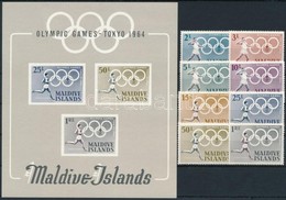 ** 1964 Olimpia Sor Mi 139-146A + Blokk 2 - Sonstige & Ohne Zuordnung