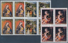 ** 1970 Madonna Festmények Sor Négyestömbökben Mi 217-219 - Otros & Sin Clasificación