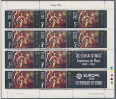 ** 1975 Europa CEPT Festészet Kisív Sor Mi 512-513 - Otros & Sin Clasificación