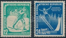 ** 1952 Téli Sport Bajnokság Sor Mi 298-299 - Andere & Zonder Classificatie