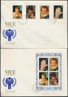 ** 1979 Gyermek év; Festmény Sor Mi 238-241 + Blokk 15 + 2 FDC - Autres & Non Classés